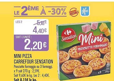 Mini Pizza Carrefour Sensation