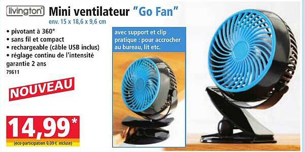 Mini ventilateur "Go Fan"