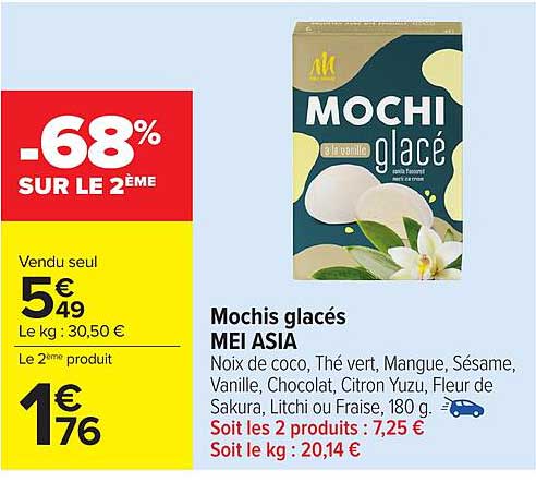 Mochis glacés MEI ASIA