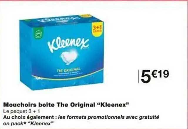 Mouchoirs boîte The Original "Kleenex"