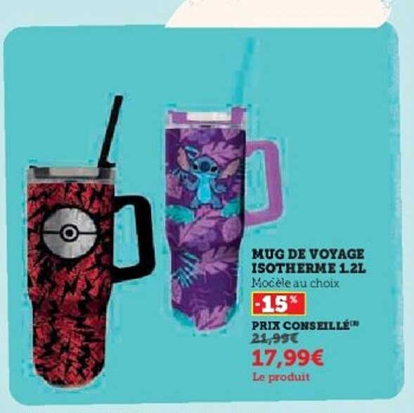 MUG DE VOYAGE ISOTHERME 1.2L