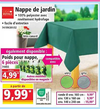 Nappe de jardin