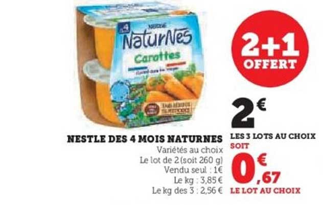 NESTLE DES 4 MOIS NATURNES