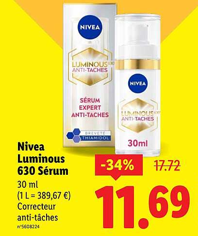 Nivea Luminous 630 Sérum