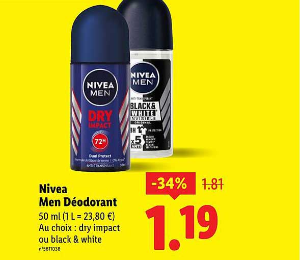 Nivea Men Déodorant