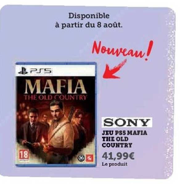 Nouveau ! Jeu PS5 Mafia The Old Country