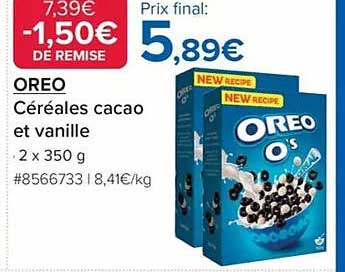 OREO Céréales cacao et vanille