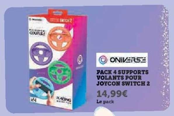 PACK 4 SUPPORTS VOLANTS POUR JOYCON SWITCH 2