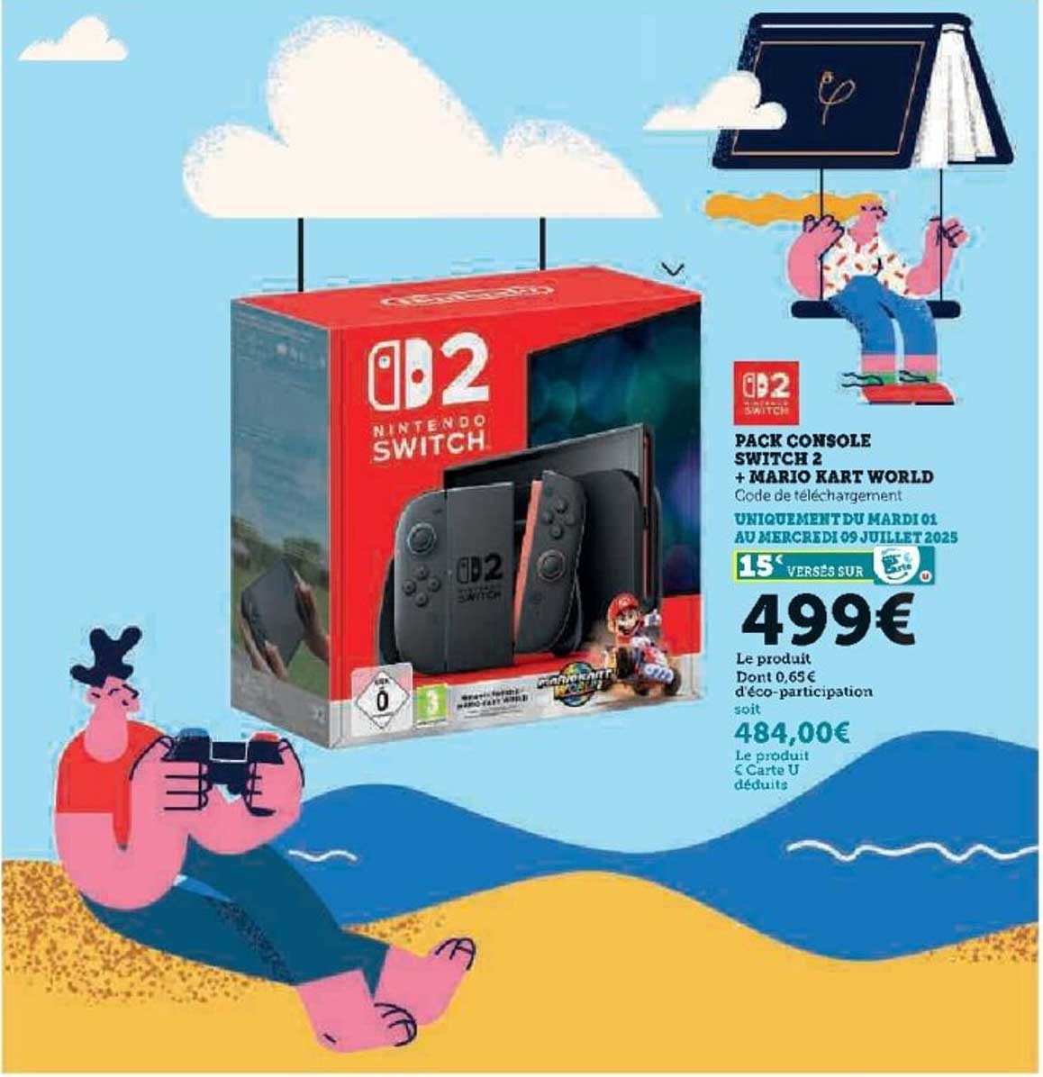 PACK CONSOLE SWITCH 2 + MARIO KART WORLD