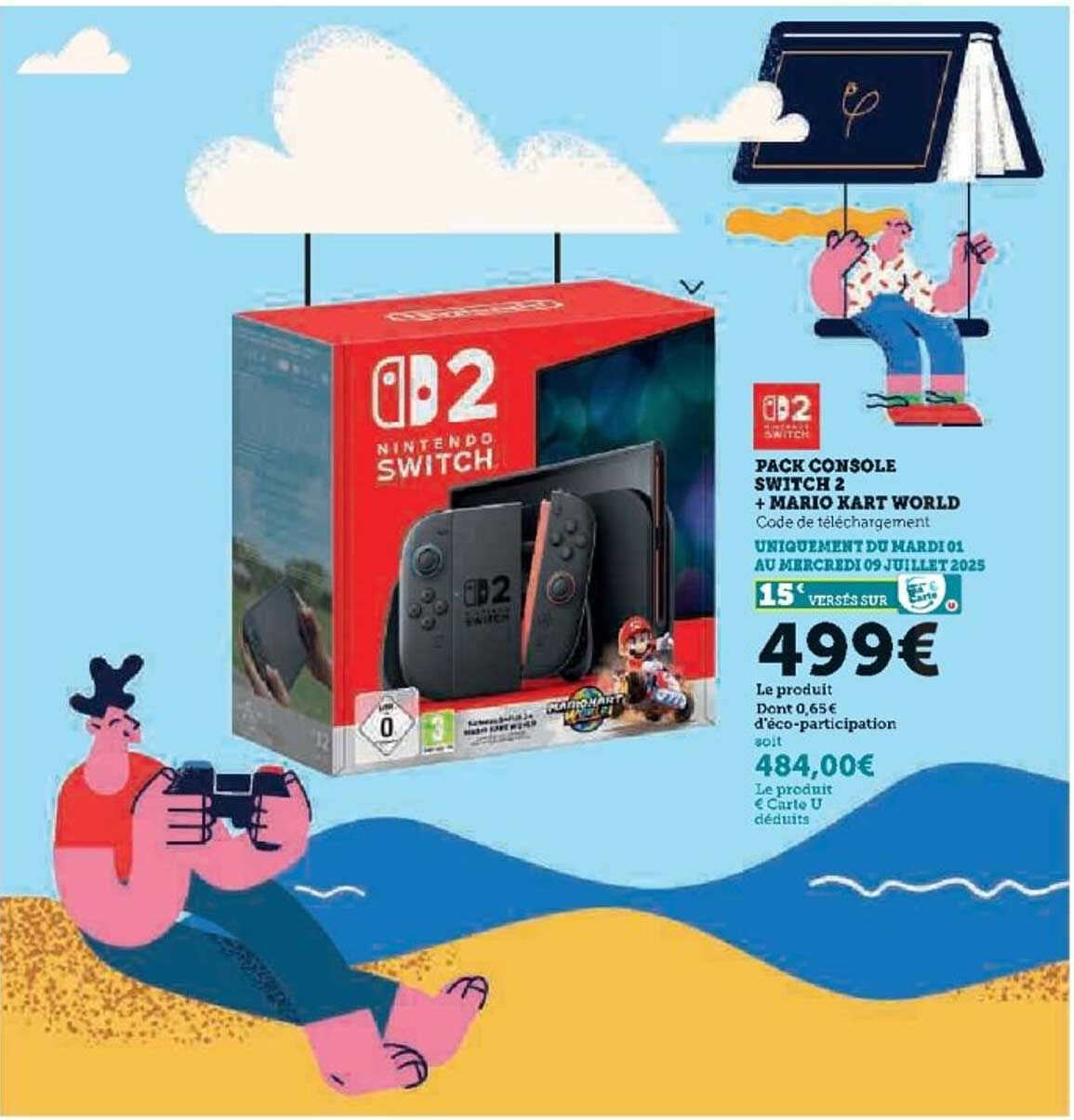 PACK CONSOLE SWITCH 2 + MARIO KART WORLD