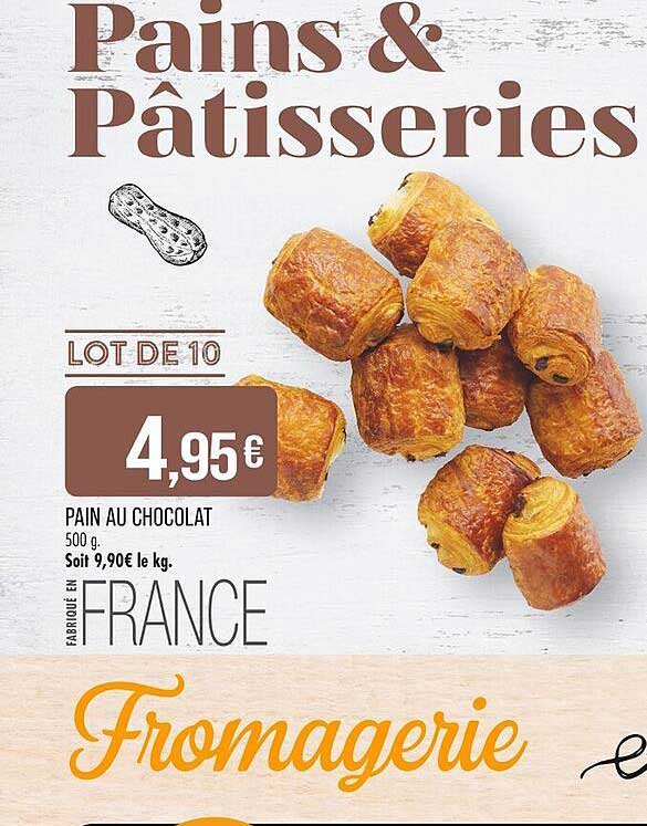 Pain au Chocolat - Lot de 10