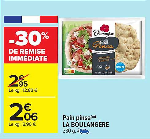 Pain pinsa(m) LA BOULANGÈRE 230 g.