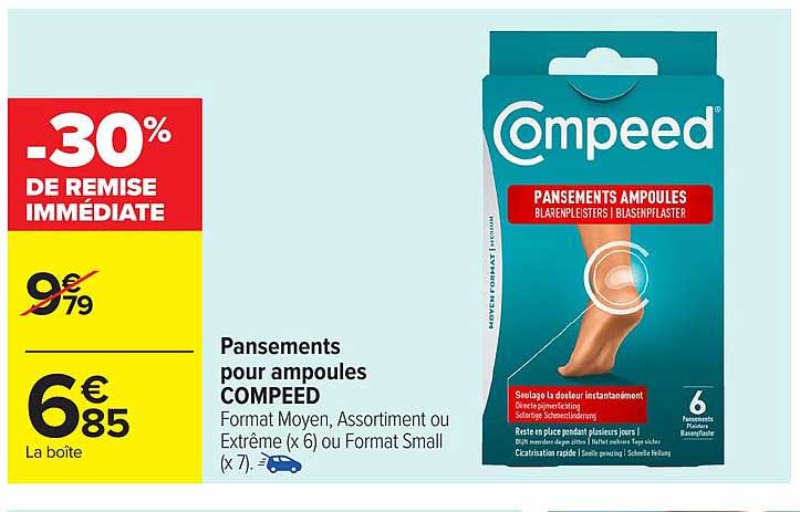 Pansements pour ampoules COMPEED