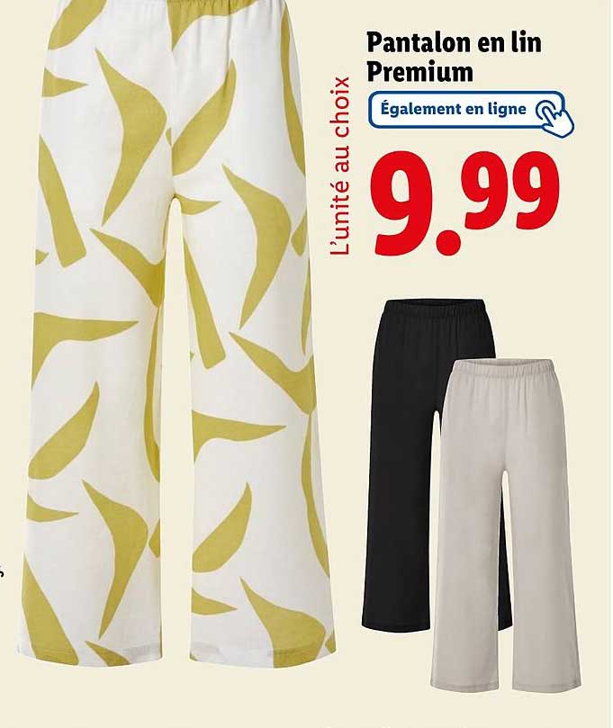Pantalon en lin Premium
