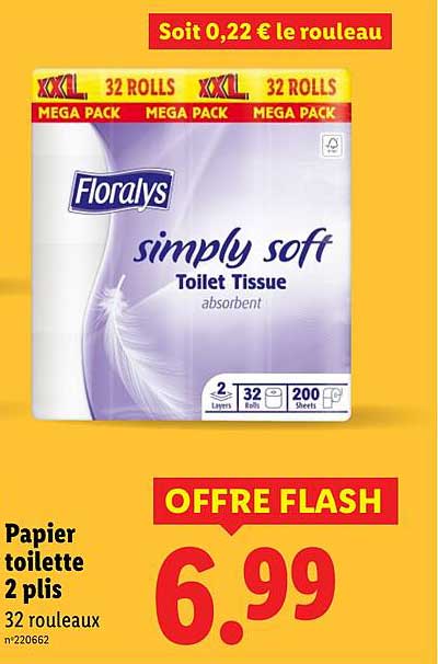 Papier toilette 2 plis