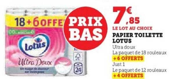 PAPIER TOILETTE LOTUS