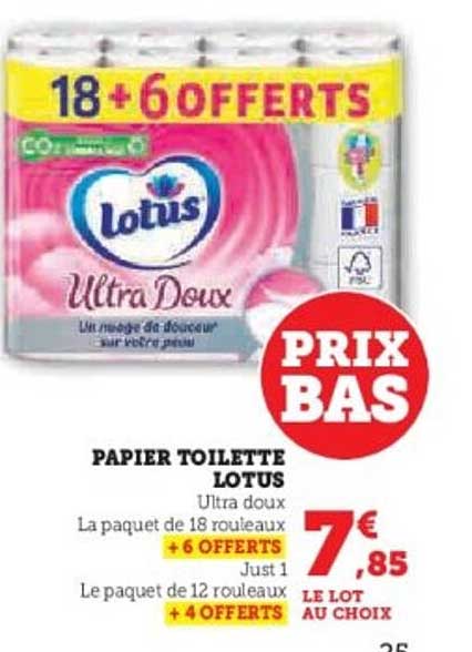 PAPIER TOILETTE LOTUS