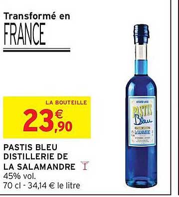 PASTIS BLEU DISTILLERIE DE LA SALAMANDRE