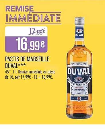 PASTIS DE MARSEILLE DUVAL***