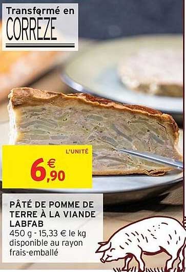 PÂTÉ DE POMME DE TERRE À LA VIANDE LABFAB