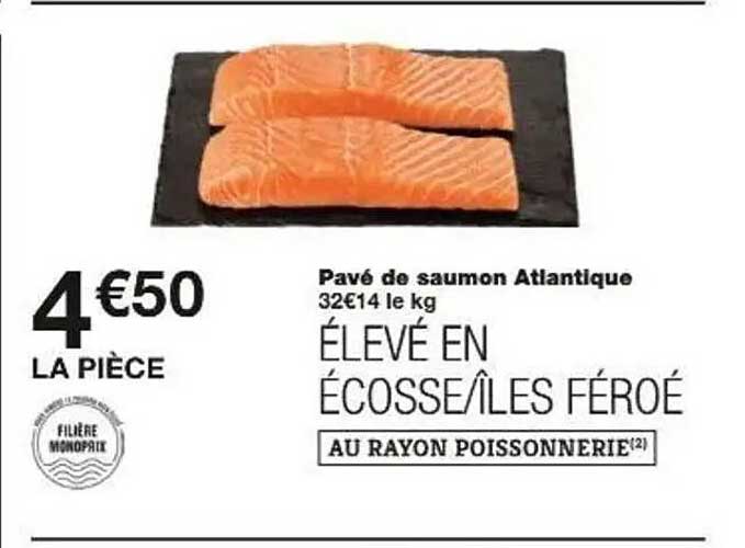 Pavé de saumon Atlantique