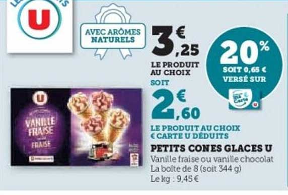 PETITS CONES GLACES U