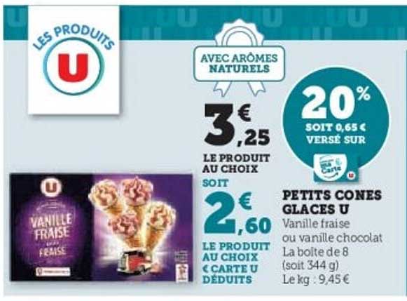 PETITS CONES GLACES U