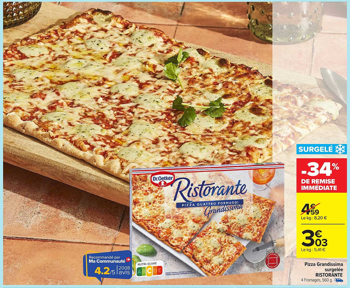 Pizza Grandissima surgelée Ristorante