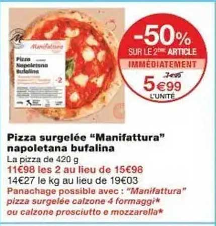 Pizza surgelée “Manifesttura” napoletana bufalina