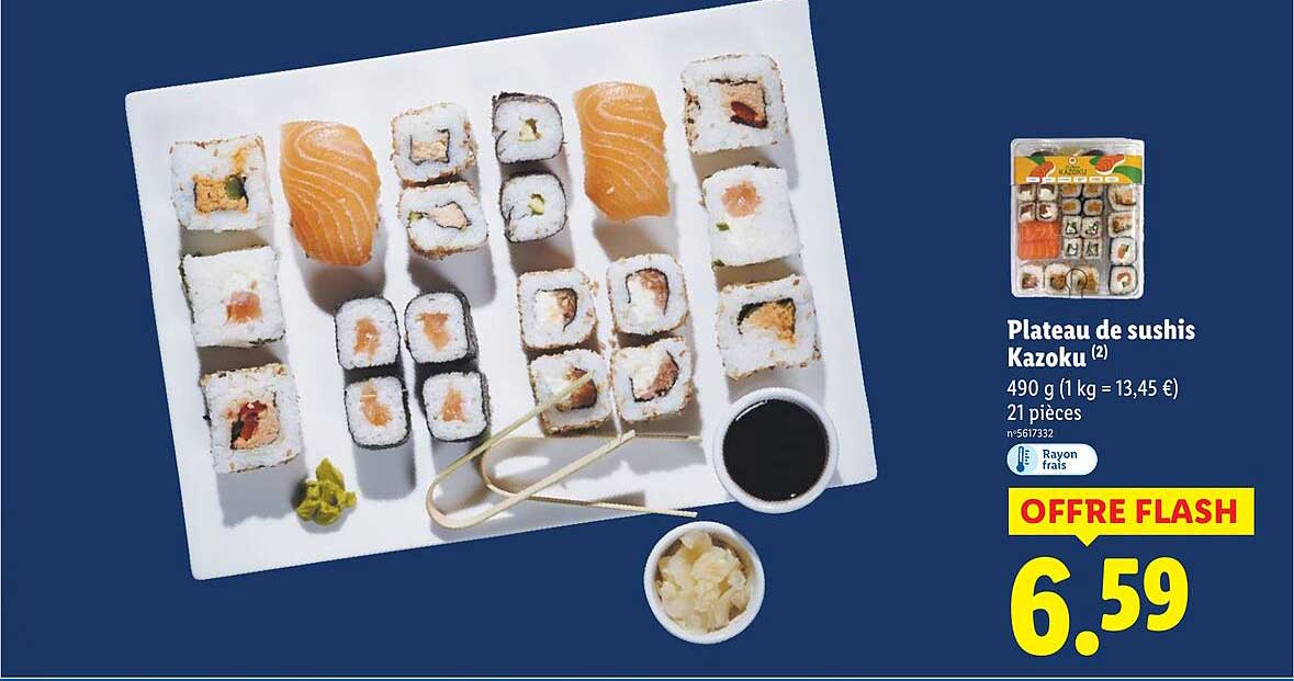Plateau de sushis Kazoku