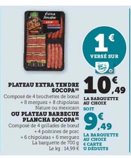 PLATEAU EXTRA TENDRE SOCOPA
