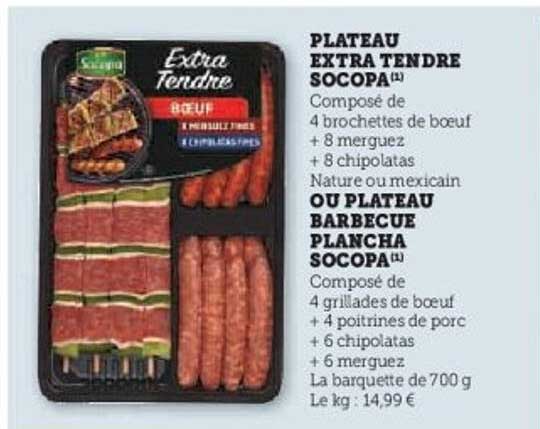 PLATEAU EXTRA TENDRE SOCOPA