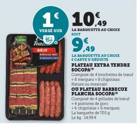 PLATEAU EXTRA TENDRE SOCOPA