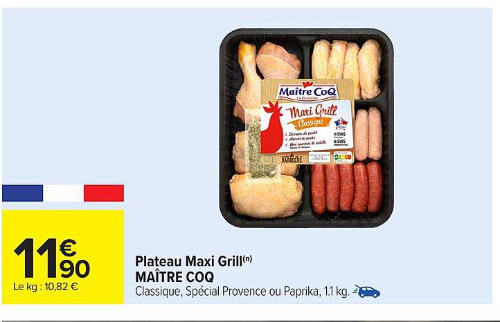 Plateau Maxi Grill Maître Coq
