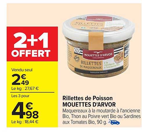 Rillettes de Poisson MOUETTES D'ARVOR