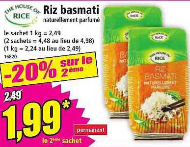 Riz basmati naturellement parfumé