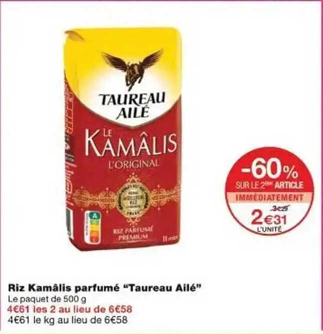 Riz Kamâlis parfumé "Taureau Ailé"