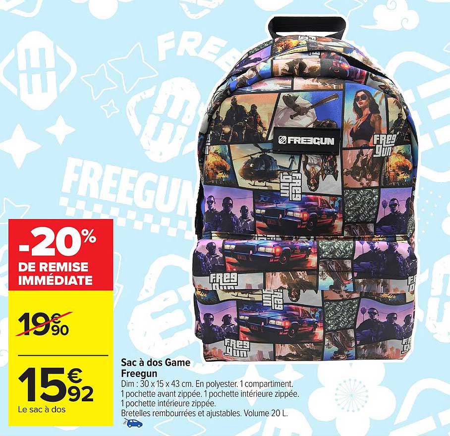 Sac à dos Game Freegun