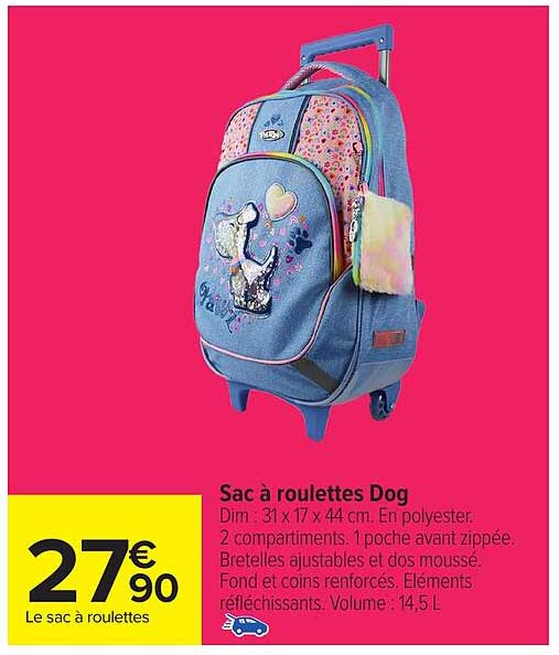 Sac à roulettes Dog