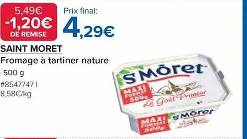 SAINT MORET Fromage à tartiner nature