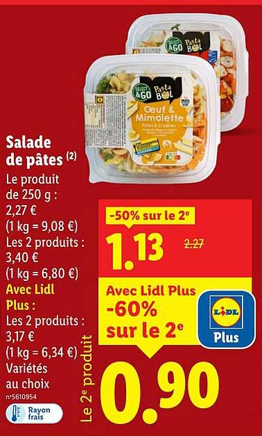 Salade de pâtes