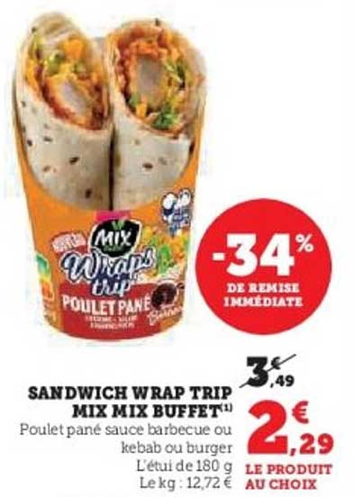 SANDWICH WRAP TRIP MIX MIX BUFFET
