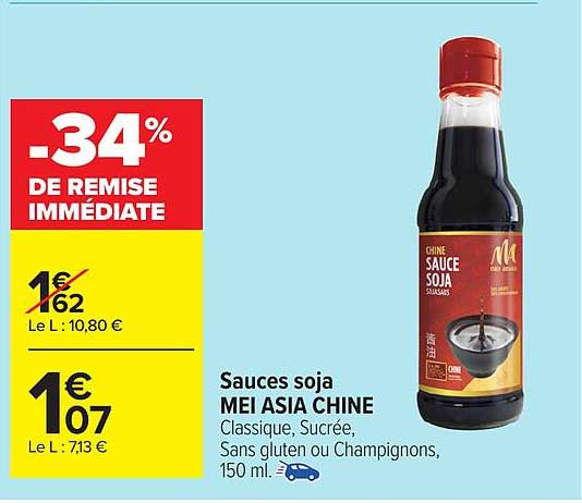 Sauces soja MEI ASIA CHINE