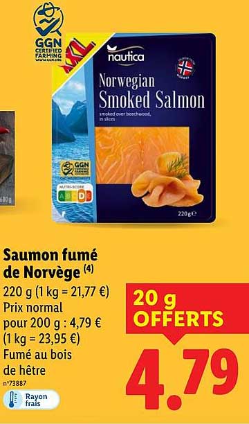 Saumon fumé de Norvège