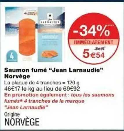 Saumon fumé “Jean Larnaudie” Norvège
