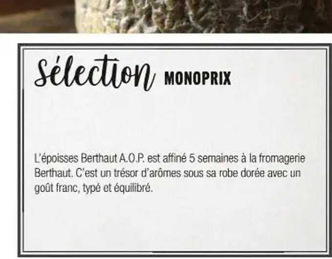 sélection Monoprix