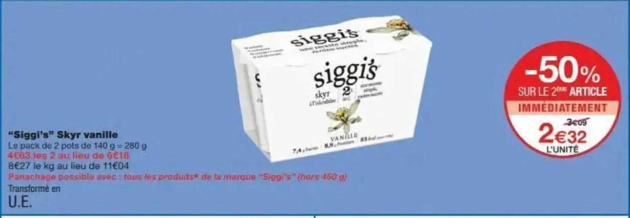 "Siggi's" Skyr vanille