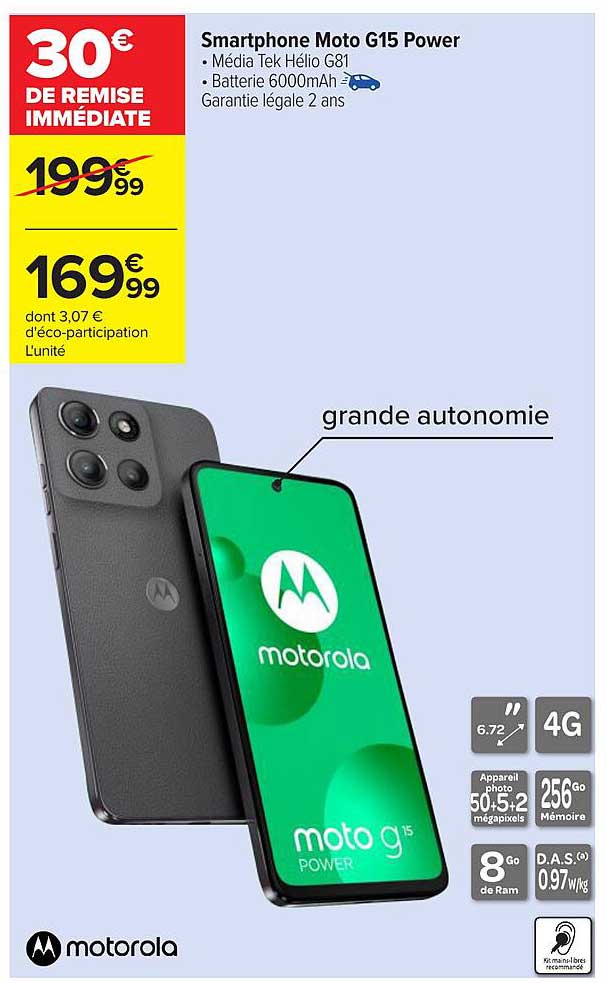 Smartphone Moto G15 Power