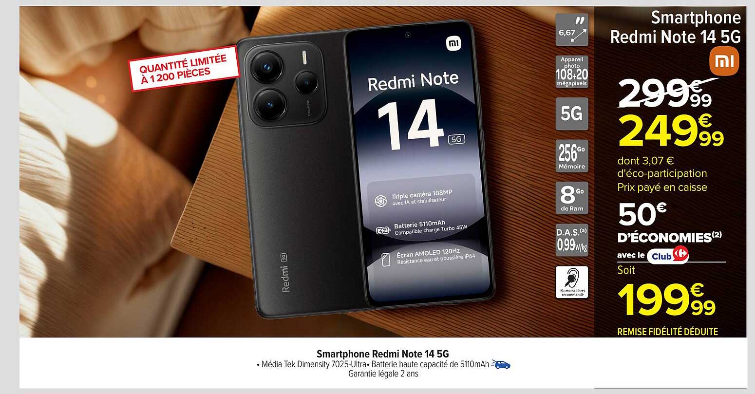 Smartphone Redmi Note 14 5G