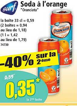 Soda à l'orange "Oranciatà"